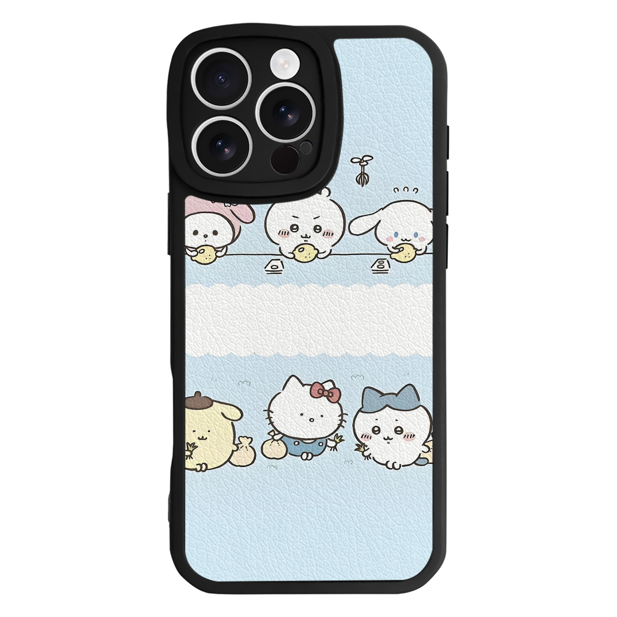 （画像用） ちいかわ Chii-kawa 【iPhone 16シリーズ対応】シリコンスマホケース（レザー調） 材質：シリコン